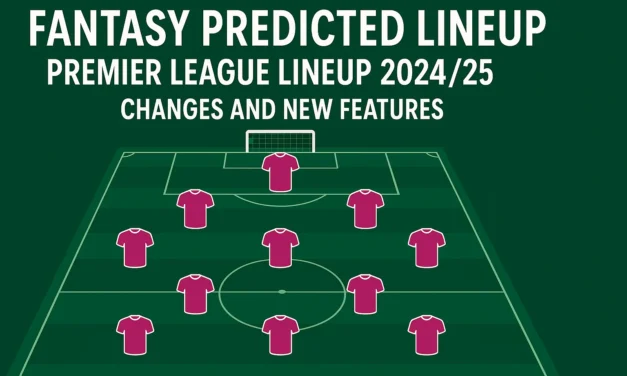 Predicted lineup Premier League – FPL manager’s best tool