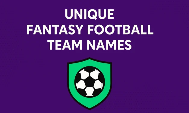 Unique Fantasy Football Team Names For This Year