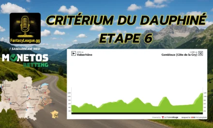 Criterium du Dauphine 2025 6. Etape – Optakt, Analyse & Anbefalinger   