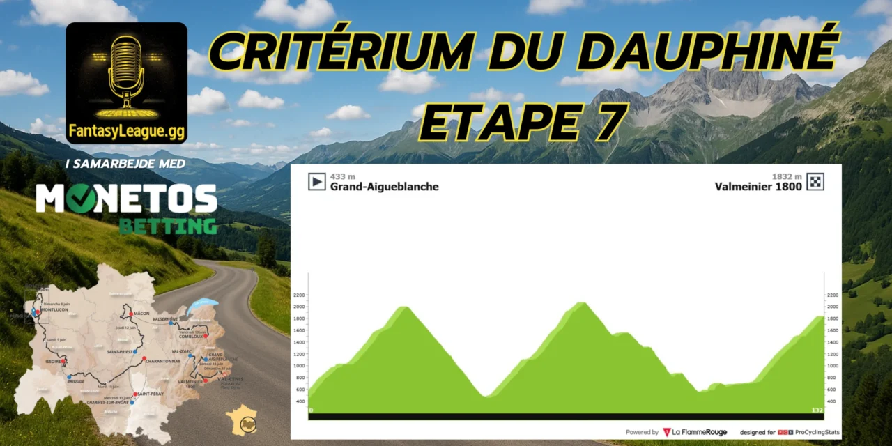 Criterium du Dauphine 2025 7. Etape – Optakt, Analyse & Anbefalinger 