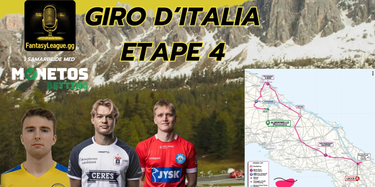 Fantasy League Optakt til 4. etape af Giro d’Italia 2025