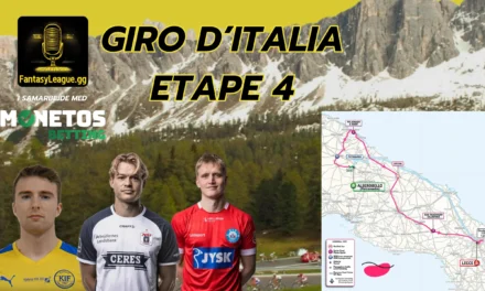 Fantasy League Optakt til 4. etape af Giro d’Italia 2025