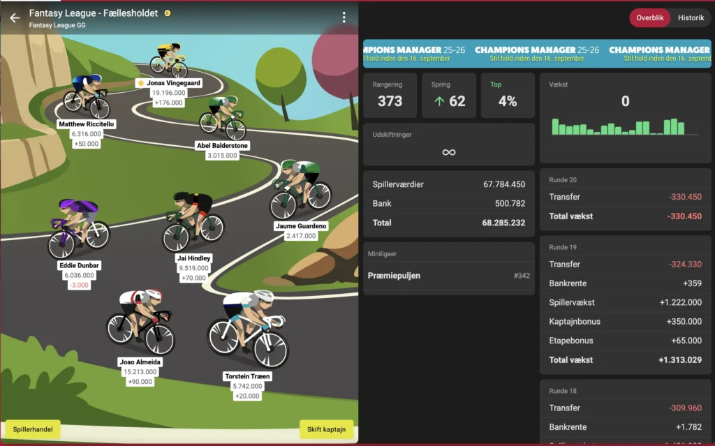 Vuelta a España 20. Etape Optakt, Analyse & Anbefalinger – Holdet.dk Vueltaspillet tips - Vueltaspillet - FantasyLeague Vuelta a España 20. Etape Optakt, Analyse & Anbefalinger – Holdet.dk Vueltaspillet tips - Vueltaspillet - FantasyLeague