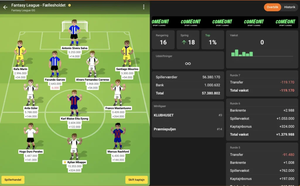 La Liga optakt – Liga Manager runde 7 - Andre Spil - FantasyLeague