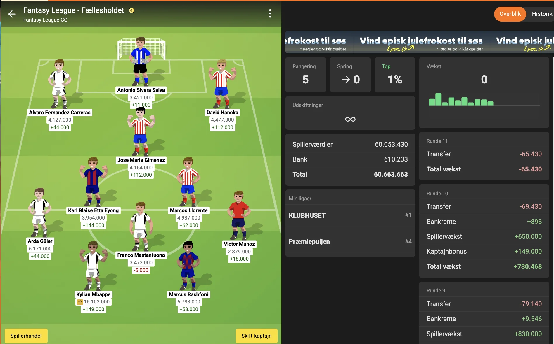 La Liga optakt – Liga Manager runde 11 - Liga Manager - FantasyLeague La Liga optakt – Liga Manager runde 11 - Liga Manager - FantasyLeague