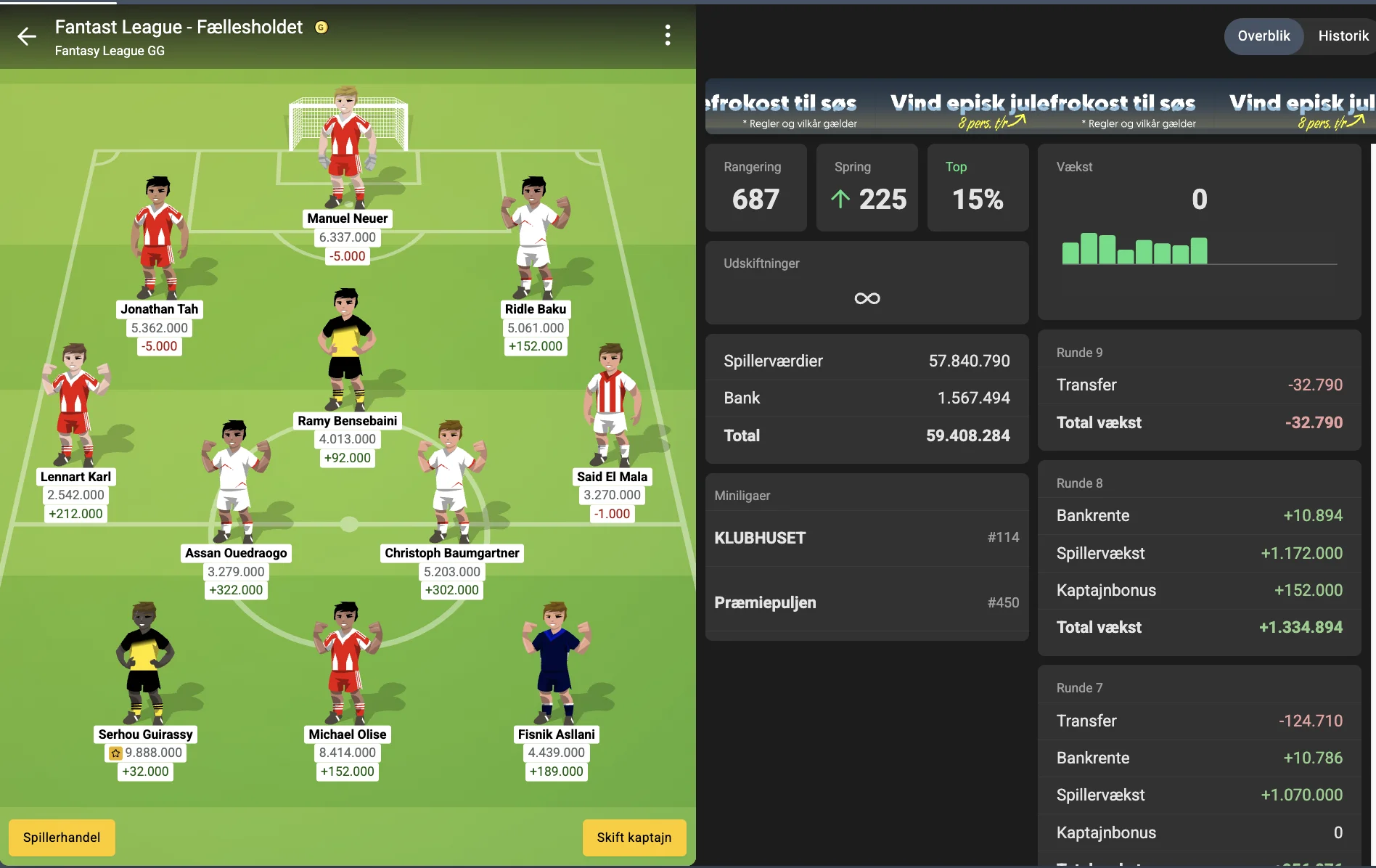 Bundesliga optakt – Bundes Manager runde 9 - Bundes Manager - FantasyLeague