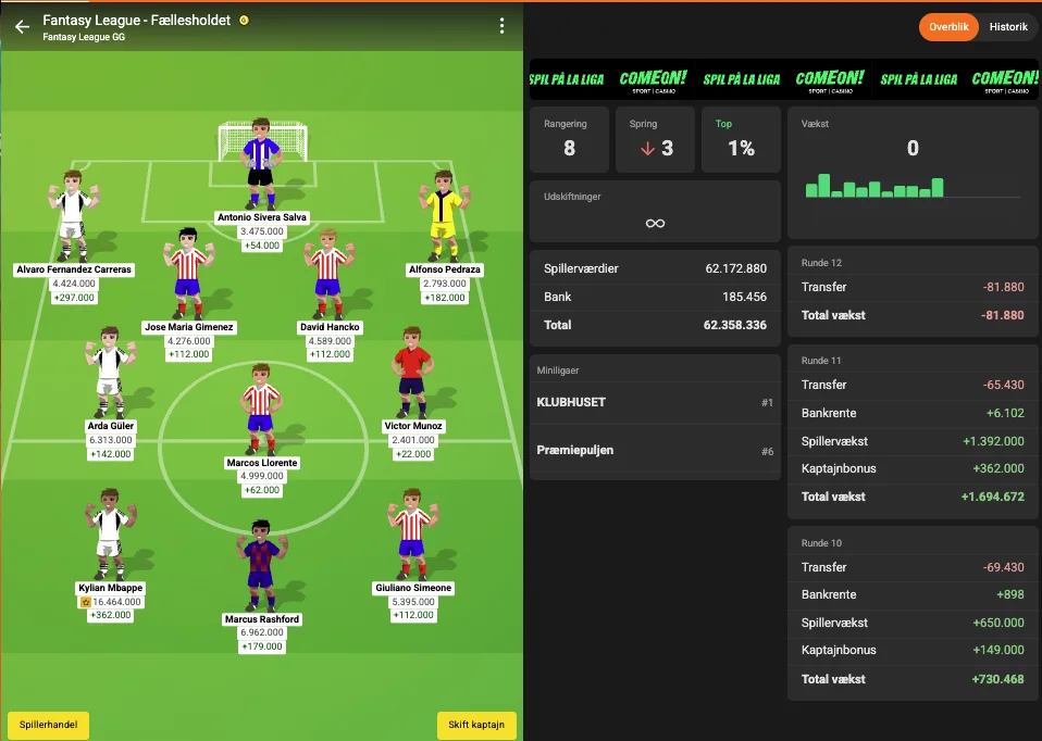 Liga Manager optakt: Runde 12 – Vores hold går efter Mbappé-point! - Andre Spil - FantasyLeague