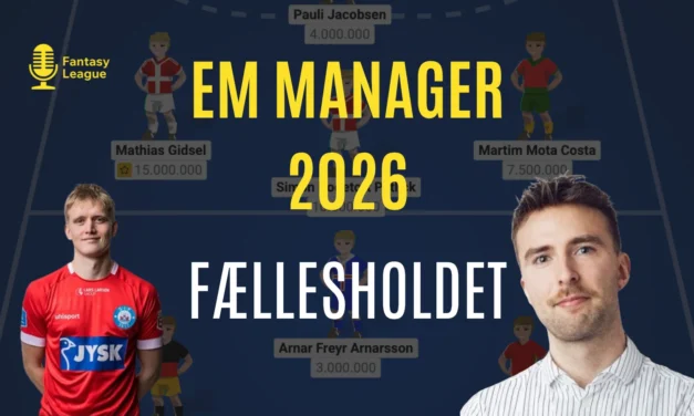 EM Manager 2026 – Her er fællesholdet
