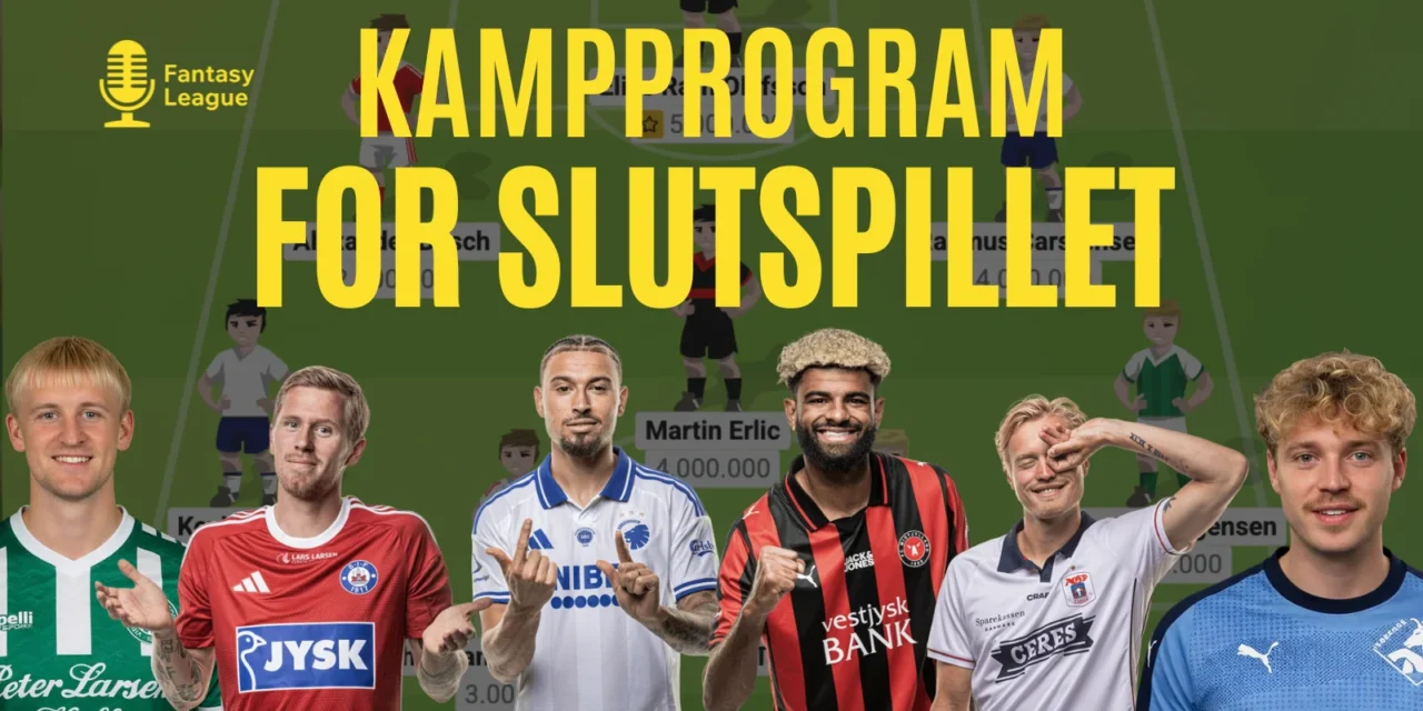 Super Manager – Kampprogram for Superliga slutspillet 2026