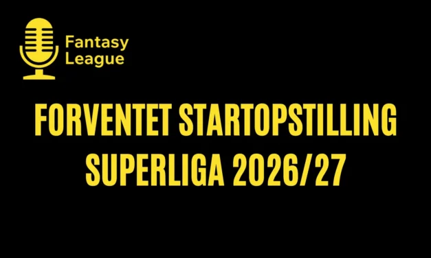 Forventet startopstilling Superliga 2026/27: runde 12