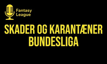 Bundesliga skader og karantæner før 8. runde