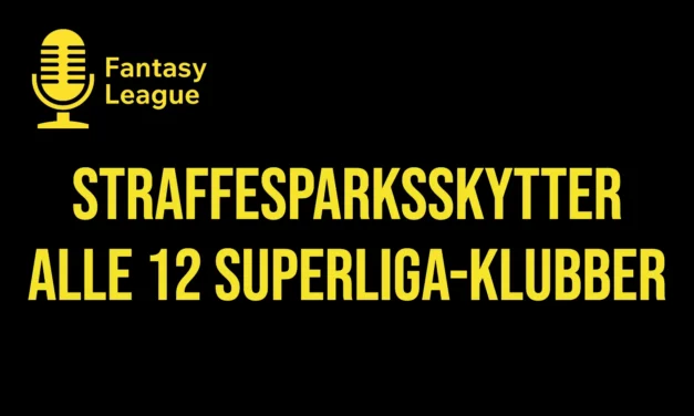 Straffesparksskytter Superliga 2026/27: alle 12 klubber