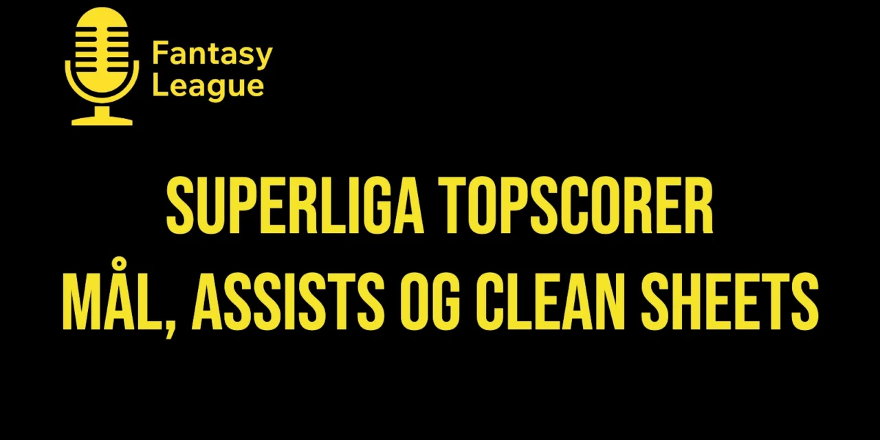 Superliga topscorer 2026/27: mål, assists og clean sheets