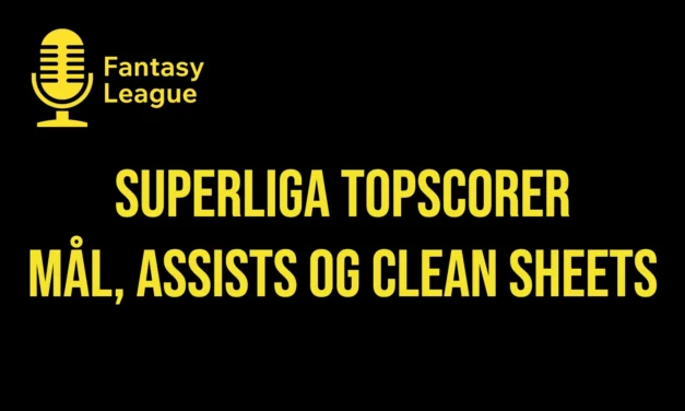 Superliga topscorer 2026/27: mål, assists og clean sheets