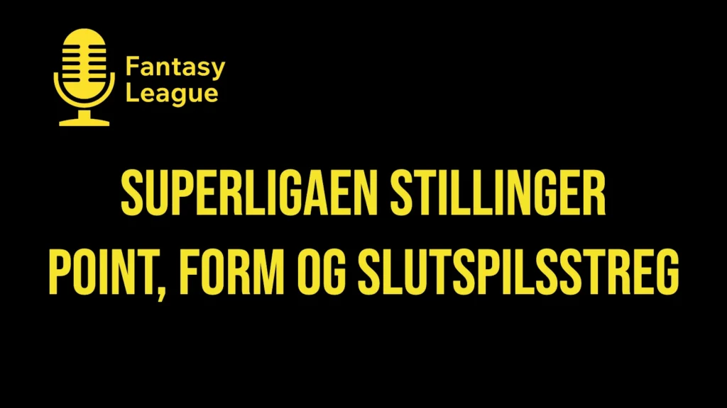Superligaen stillinger 2026/27 efter 11. runde