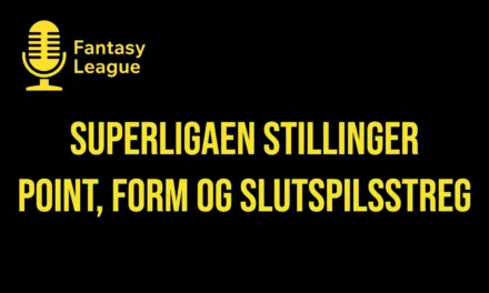 Superligaen stillinger 2026/27 efter 11. runde