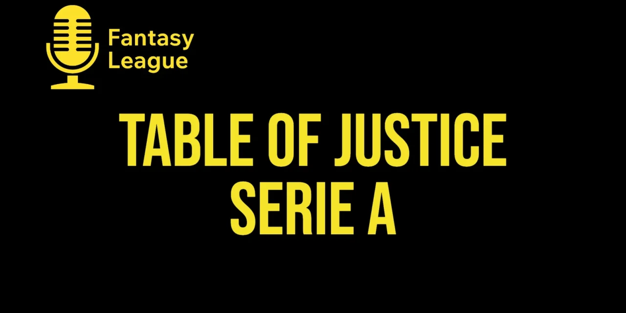 Table of justice Serie A 2026/27: forventede point (xPoints)